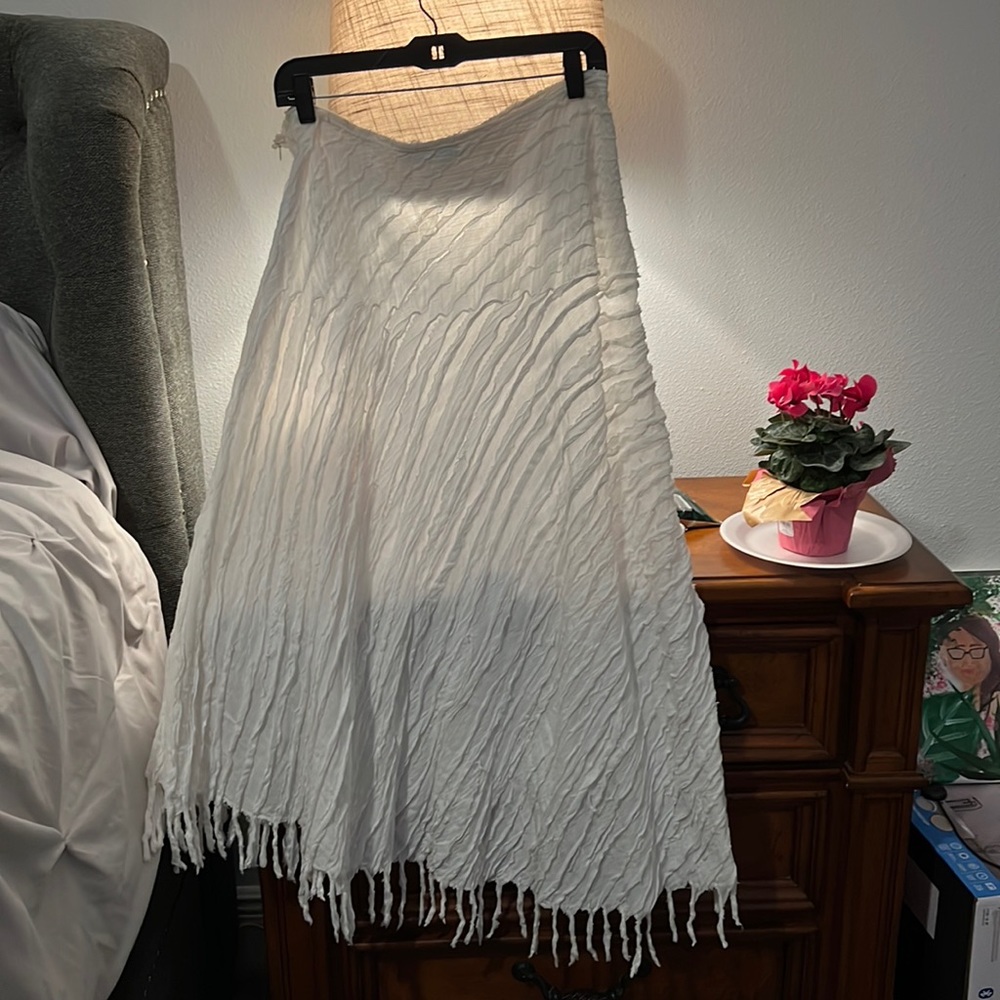 White Skirt by Ashley Stewart